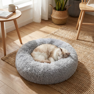 Round Donut Cat Bed