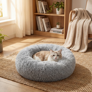 Round Donut Cat Bed